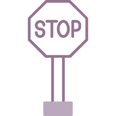 Kes şunu. Web simgesi basit illüstrasyon