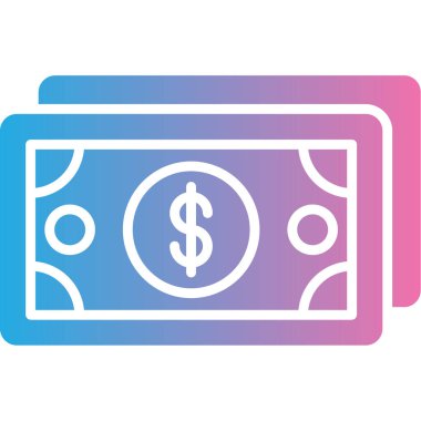 Kredi kartı ile dolar banknotunun vektör illüstrasyonu