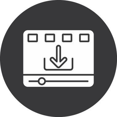 izleyici ikon vektör illüstrasyonu