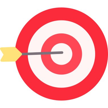 hedef vektör simgesi modern basit tasarım