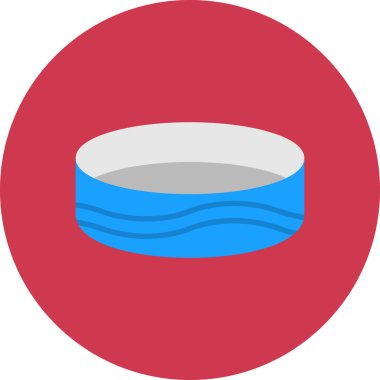 Su düz vektör simgesi