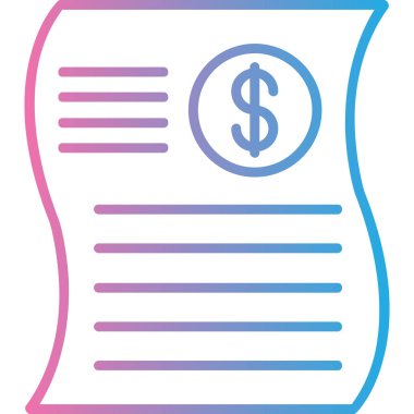 Dolar gagası ikon vektör illüstrasyonu