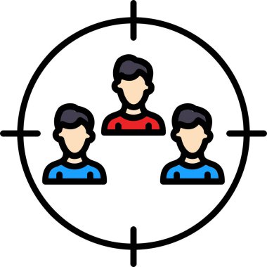 grup insanları ana hatlar biçiminde grup simgesi