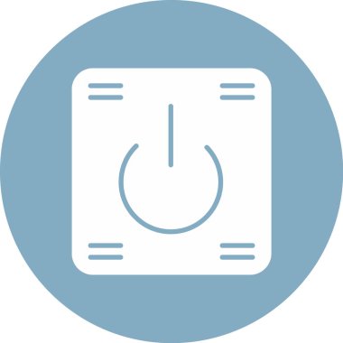 Güç dolgu simgesinin vektör illüstrasyonu