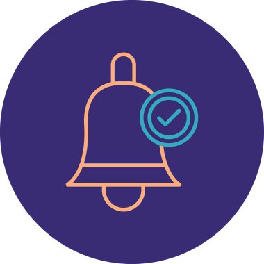 Çan simgesi vektör illüstrasyonu