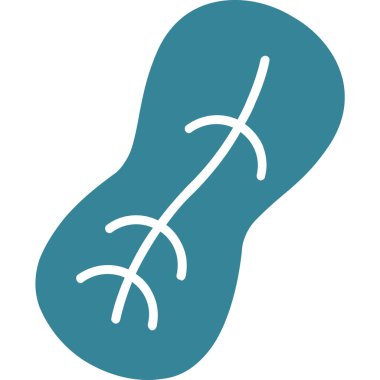 Bir çift parmak arası terlik simgesinin vektör çizimi