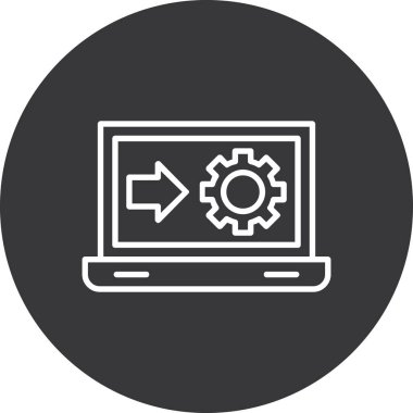 Modern simgenin vektör illüstrasyon tasarımı