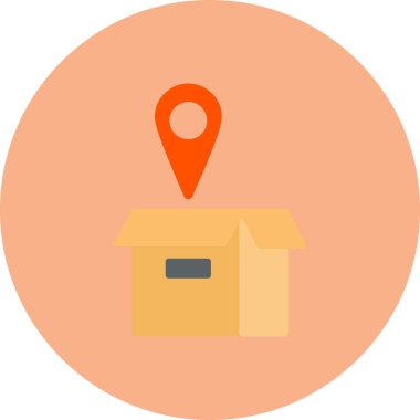 Harita simgesi, vektör illüstrasyonu