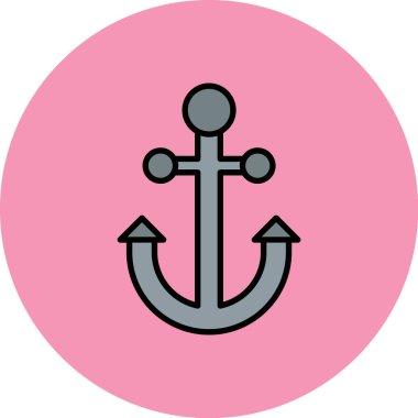 çapa simgesi vektör illüstrasyonu