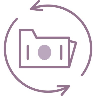 Para için. Web simgesi basit illüstrasyon