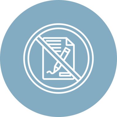 vektör yasaklı simge illüstrasyonu