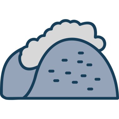 ekmek yiyeceği ikonu vektör illüstrasyonu