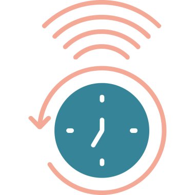 Saat. Web simgesi basit illüstrasyon