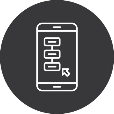 Cep telefonu. Basit resimleme