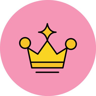 taç simgesi vektör illüstrasyonu