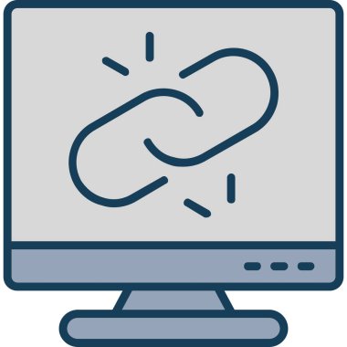 şebeke. Web simgesi basit illüstrasyon