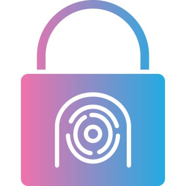 Kilit. Web simgesi basit illüstrasyon