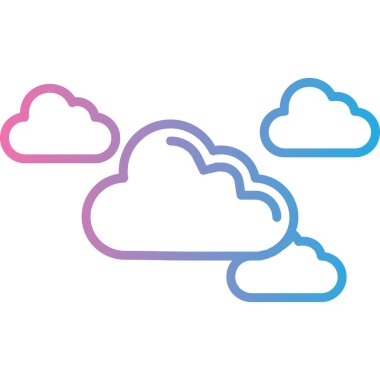 Bulut hesaplama simgesi vektör illüstrasyonu