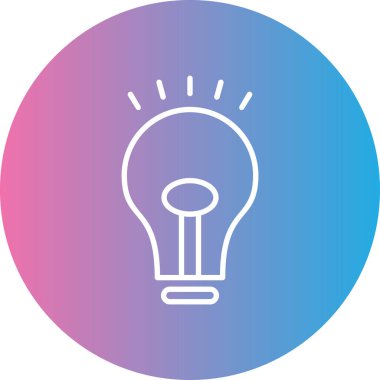 ampul simgesi vektör illüstrasyonu