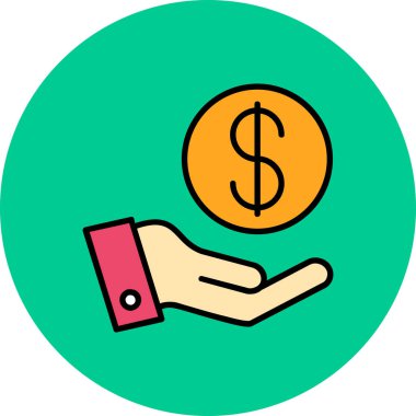 sikke vektör simgesi, modern biçim