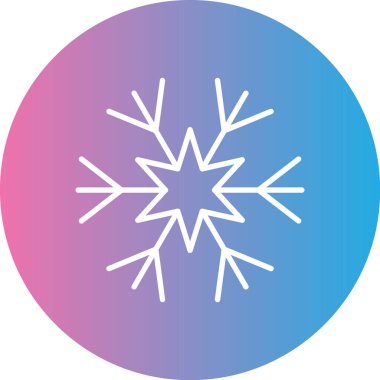 kar Tanesi simgesi vektör çizimi