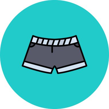 Kısa simge vektör illüstrasyonu