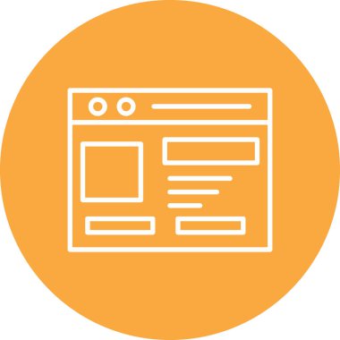 Web sitesi simgesi, vektör illüstrasyon tasarımı