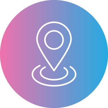 vektör çizim konumu harita simgesi