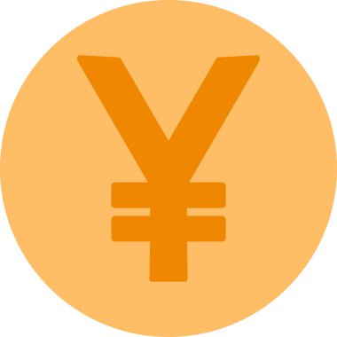 yen simgesinin vektör illüstrasyonu