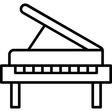 Piyano araç vektör çizim