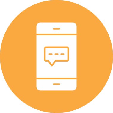 Mesaj var. Web simgesi basit tasarım