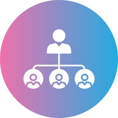 hiyerarşi. Web simgesi basit tasarım