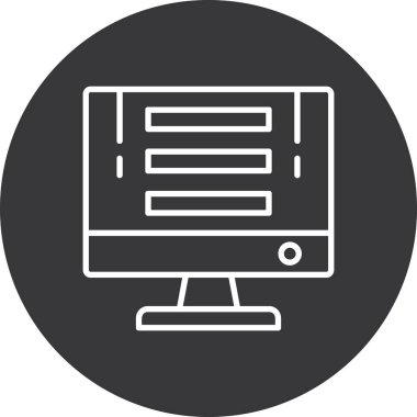 vektör bilgisayar simgesi illüstrasyonu