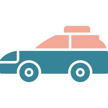 taksi simgesi vektör illüstrasyonu