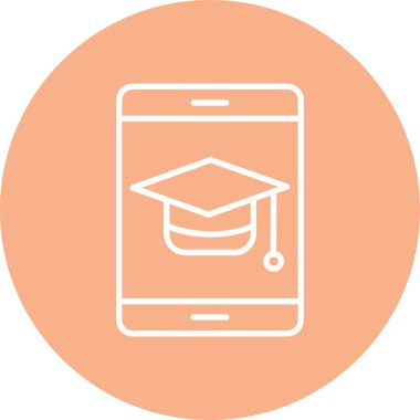 cep telefonu, web simgesi vektör illüstrasyonu