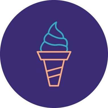 Dondurma. Basit resimleme