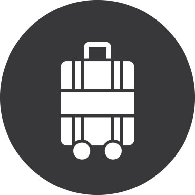 Seyahat ve tatil simgesinin vektör çizimi