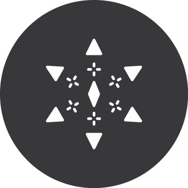 Pusula. Web simgesi basit illüstrasyon