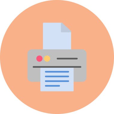 Belge. Web simgesi basit illüstrasyon