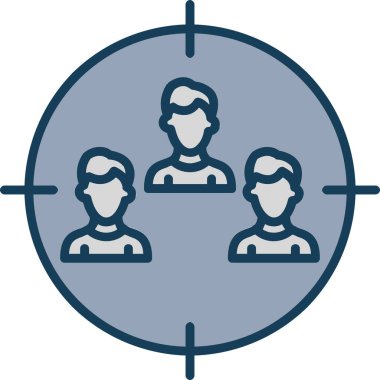 grup insanları ana hatlar biçiminde grup simgesi