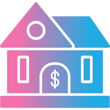 Dolarlık ev. Basit resimleme