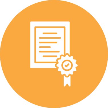 Belgenin vektör illüstrasyonu modern basit simge