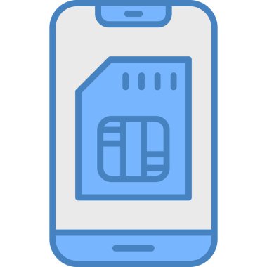 telefon simgesi, basit vektör illüstrasyonu