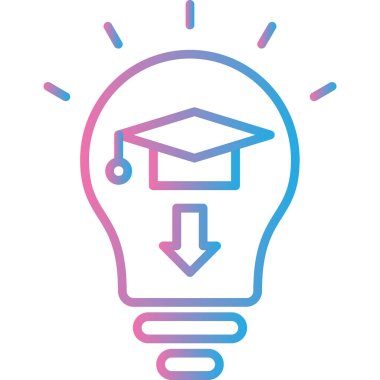 ampul simgesi vektör illüstrasyonu