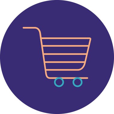 Vektör arabası ico, vektör illüstrasyonu