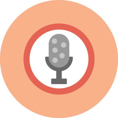 Ses. Web simgesi vektör illüstrasyonu