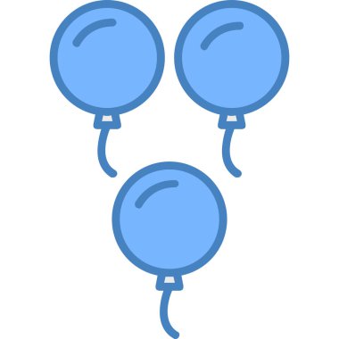 Balonlar. Web simgesi basit illüstrasyon