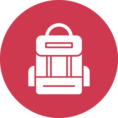 Sırt çantası vektör simgesi