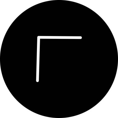 ok yönü simgesi ana hat biçiminde