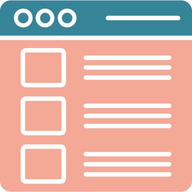 Web simgesi vektör illüstrasyonu